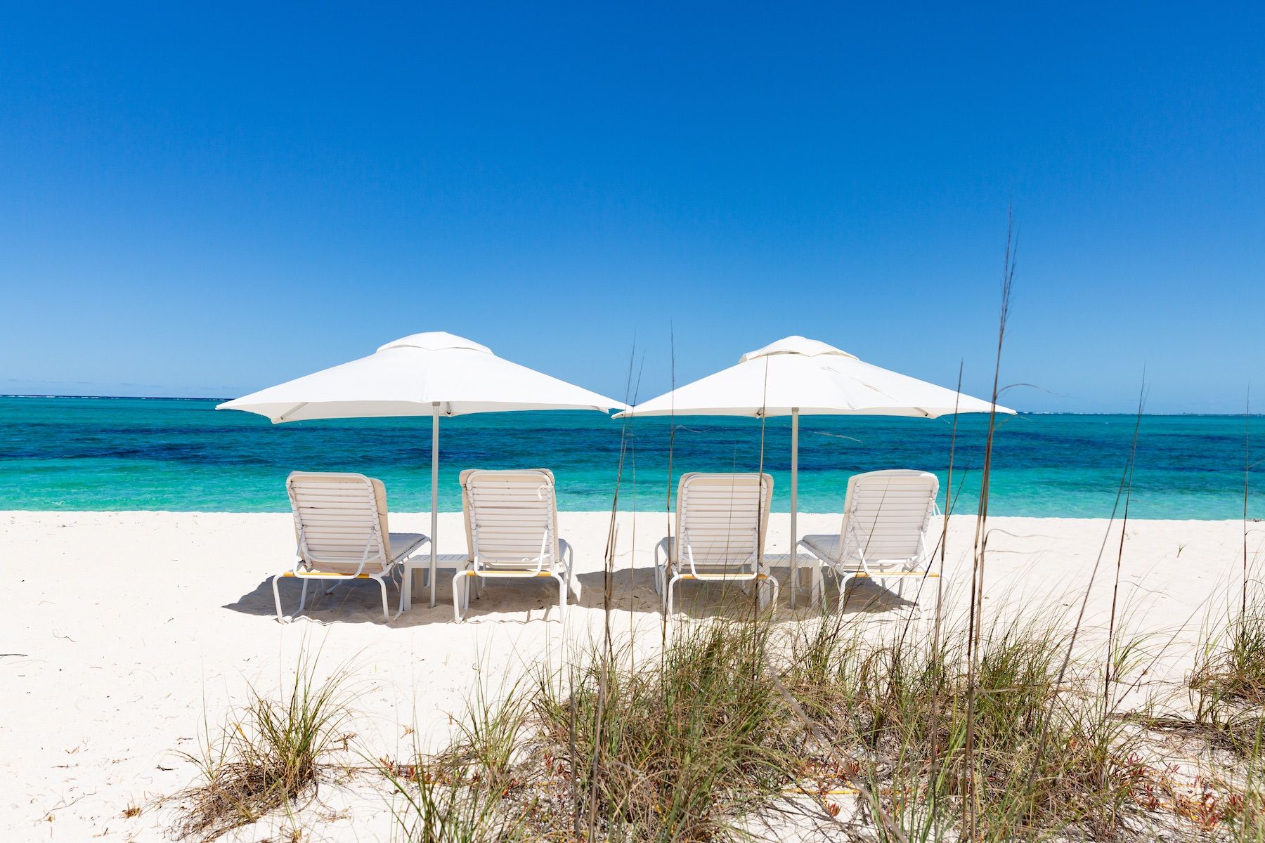 Portofino sits directly on Grace Bay Beachfront and each have private infinity pools 
